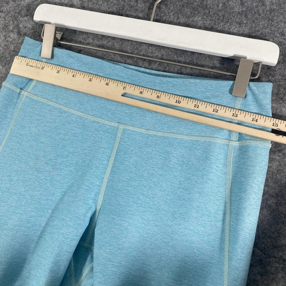 Outdoor Voices Leggings Large Pool Blue 3/4 Warmup High Rise Workout - Picture 7 of 12
